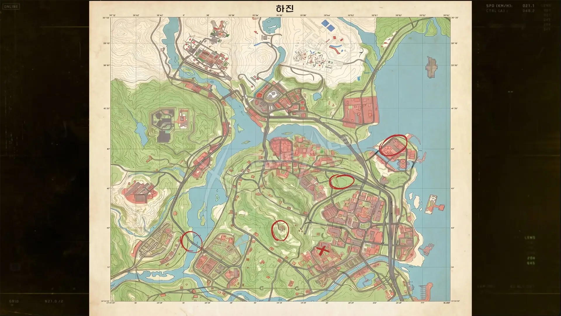 Nuclear reactor on the Hajin map