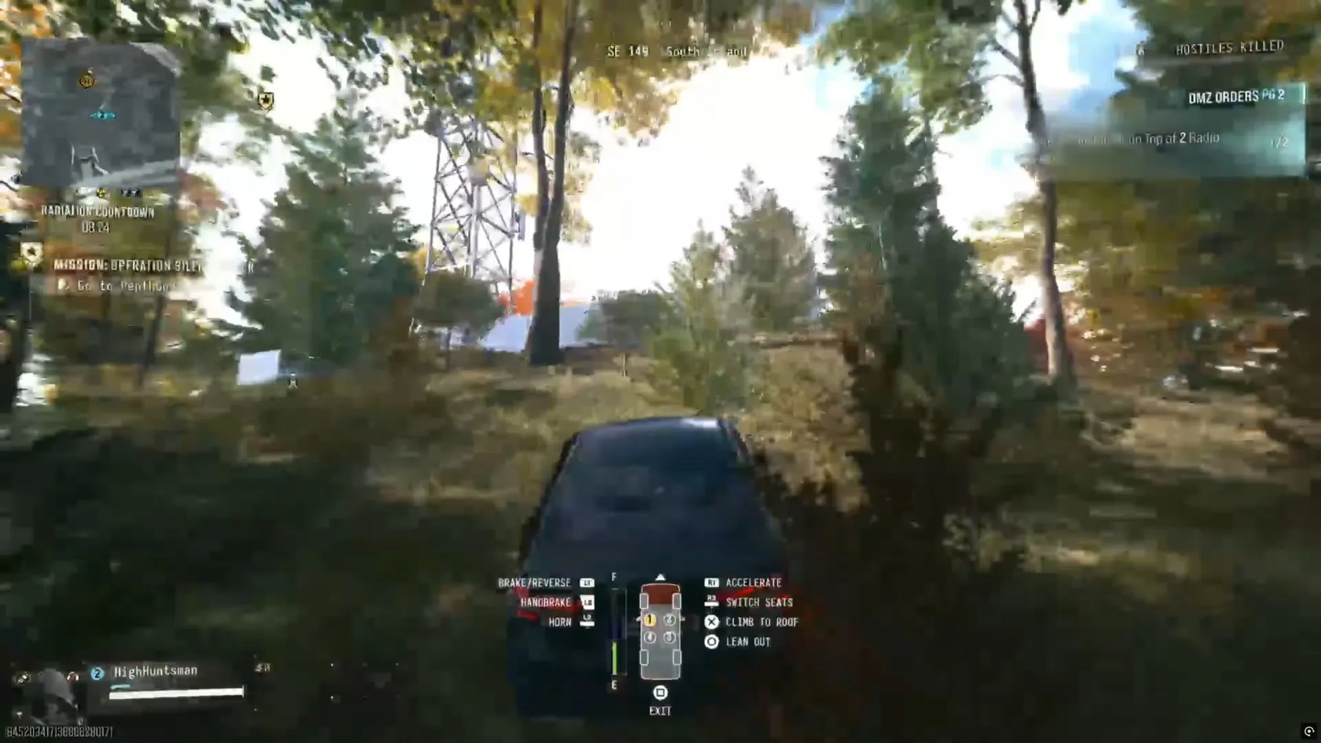 Driving to the second radio tower